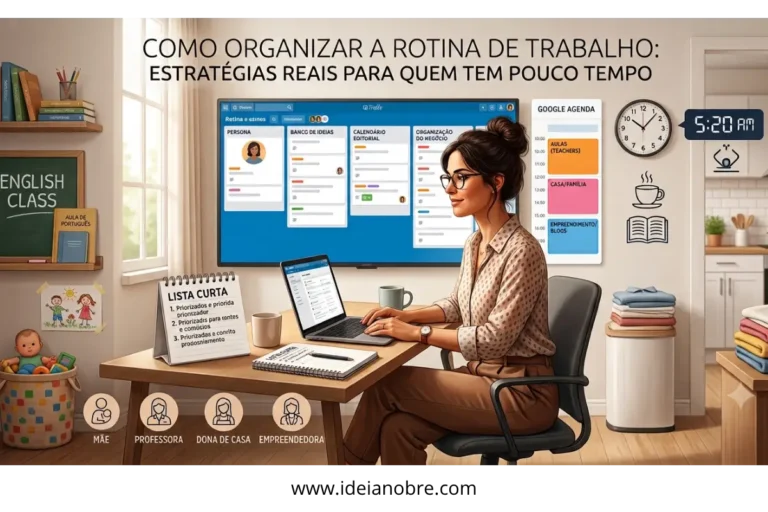Como Organizar a Rotina de Trabalho: Estratégias Reais para Quem Tem Pouco Tempo